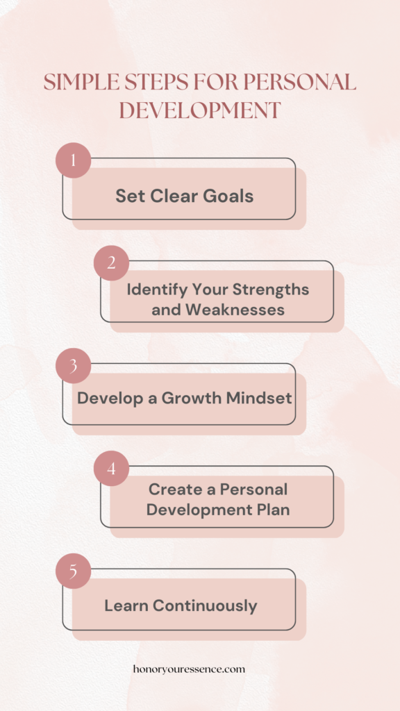 Steps for Personal Development