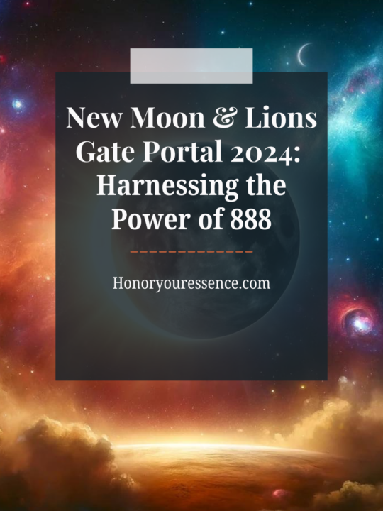 New Moon & Lions Gate Portal 2024: Harnessing the Power of 888